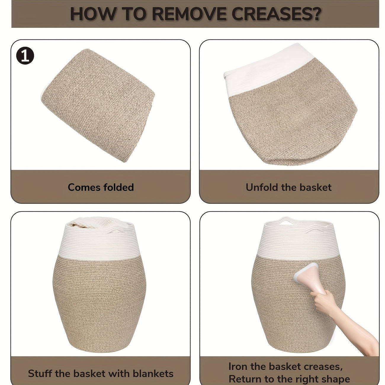 Cesto Grande de Vime Trançado – Armazenamento Elegante e Resistente para Lavanderia
