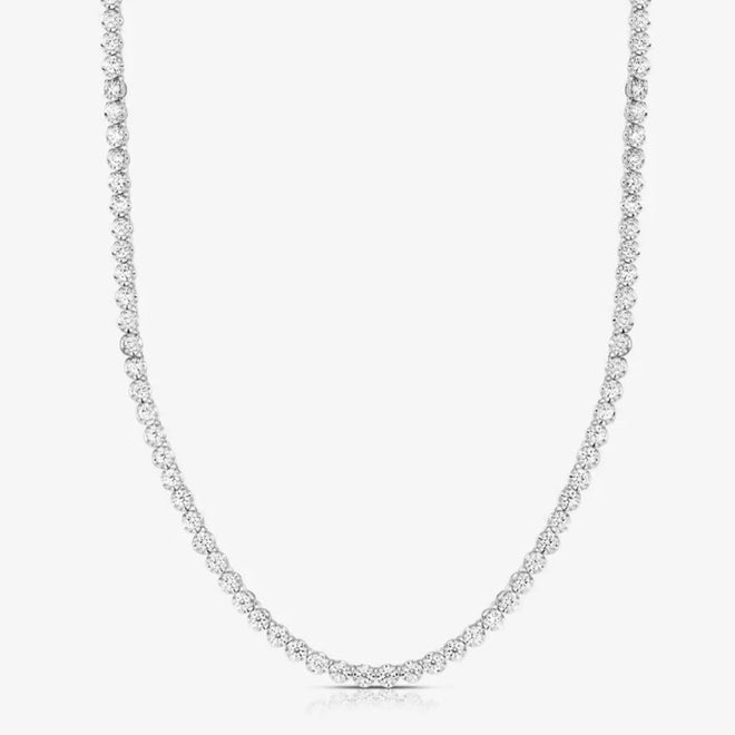 Colar Choker Cravejado Ice Diamond Prata | Faetton &Co. Prata