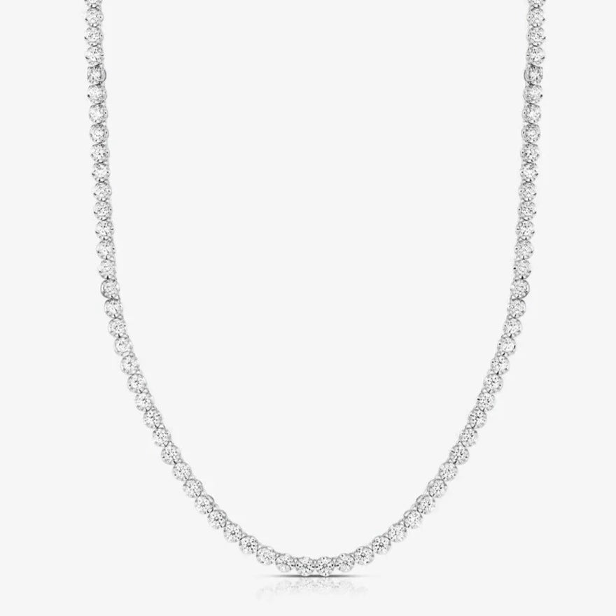 Colar Choker Cravejado Ice Diamond Prata | Faetton &Co. Prata