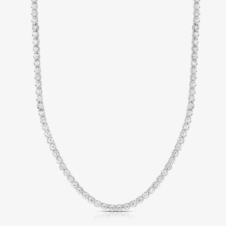 Colar Choker Cravejado Ice Diamond Prata | Faetton &Co.