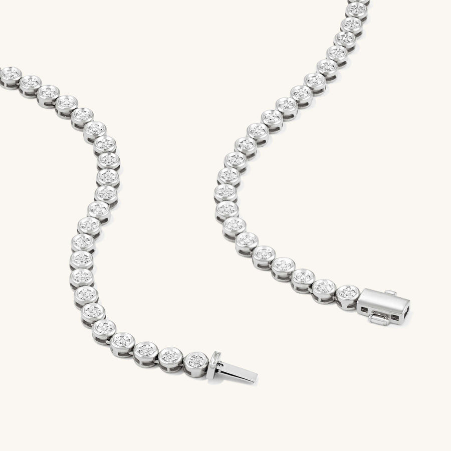 Colar Choker Cravejado Ice Diamond Prata | Faetton &Co.