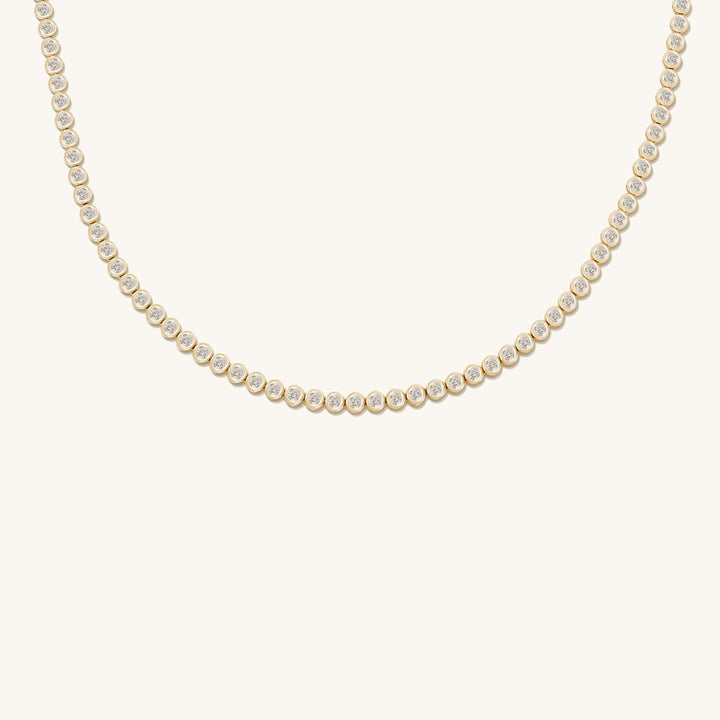 Colar Choker Cravejado Ice Diamond Gold | Faetton &Co.