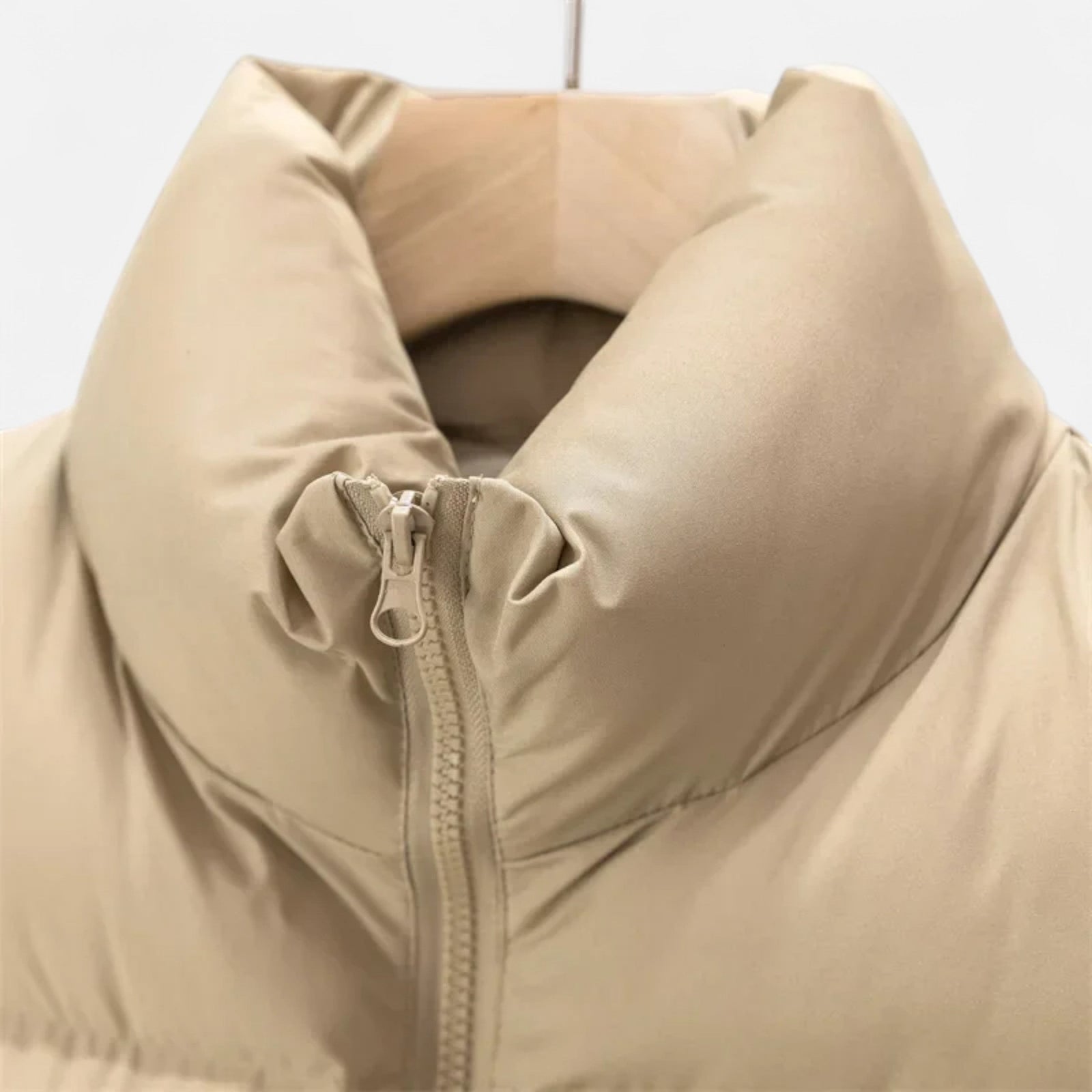 Colete de Inverno Elegante com Cintura Alta para Mulheres