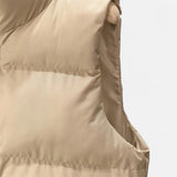 Colete de Inverno Elegante com Cintura Alta para Mulheres