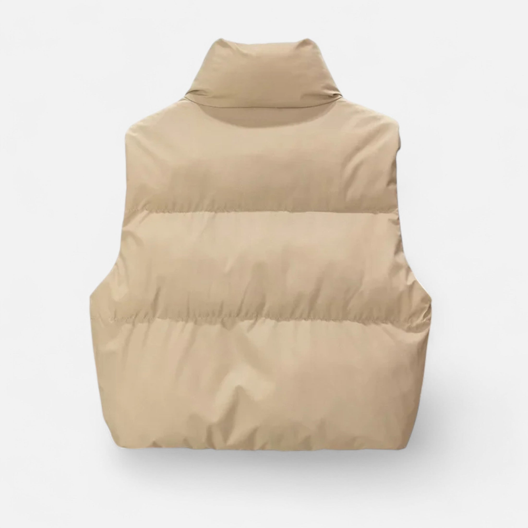 Colete de Inverno Elegante com Cintura Alta para Mulheres