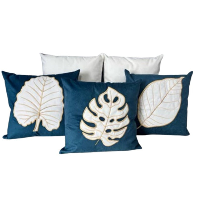 Conjunto com 5 Capas de Almofada Bordadas no Estilo Boho Chic