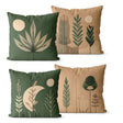 Conjunto de 4 Capas de Almofadas Decorativas em Estilo Contemporâneo