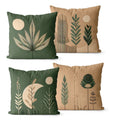 Conjunto de 4 Capas de Almofadas Decorativas em Estilo Contemporâneo