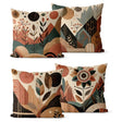 Conjunto de 4 Capas de Almofadas Decorativas em Tons Terrosos