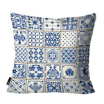 Conjunto de 4 Capas de Almofadas Portuguesas na Cor Azul