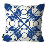 Conjunto de 4 Capas de Almofadas Portuguesas na Cor Azul