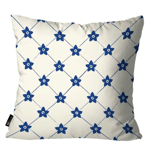 Conjunto de 4 Capas de Almofadas Portuguesas na Cor Azul