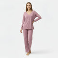 Conjunto de Loungewear de Dois Peças para Mulheres com Toque de Cashmere