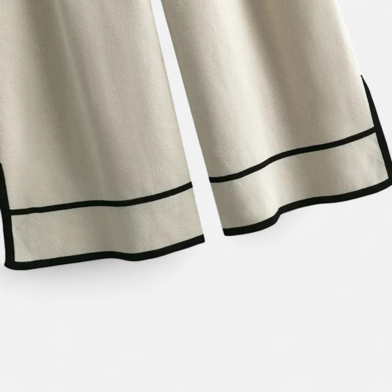Conjunto de Malha Feminino em Dois Peças – Elegância Inverno Sem Esforço