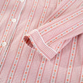 Conjunto de Pijama de Algodão Puro com Estilo Cardigã para Mulheres