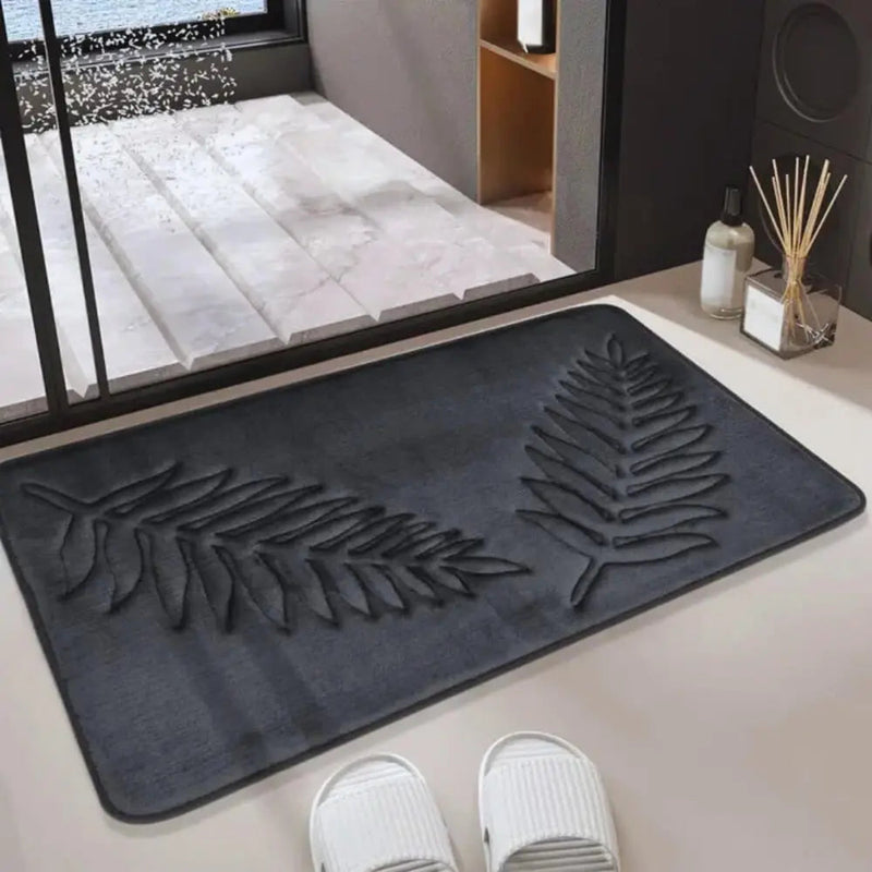 Conjunto de Tapetes para Banho Velour Leaf Comfort • Super Macios e Absorventes
