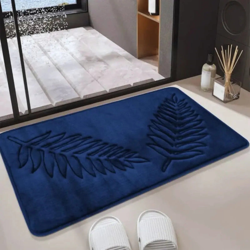 Conjunto de Tapetes para Banho Velour Leaf Comfort • Super Macios e Absorventes