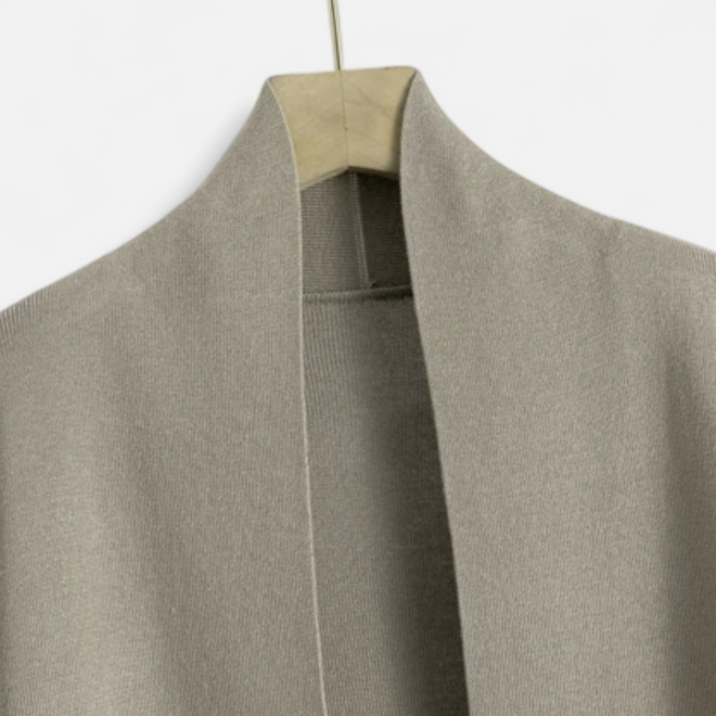 Conjunto de Três Peças de Cardigã em Malha para Mulheres