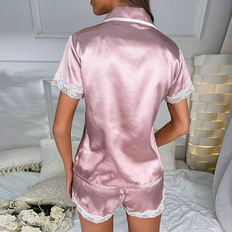 Conjunto de Pijama Feminino de luxo Rosé Platinum | Faetton &Co.