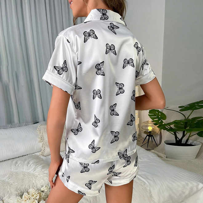 Conjunto de Pijama Feminino de luxo Borboletas | Faetton &Co.