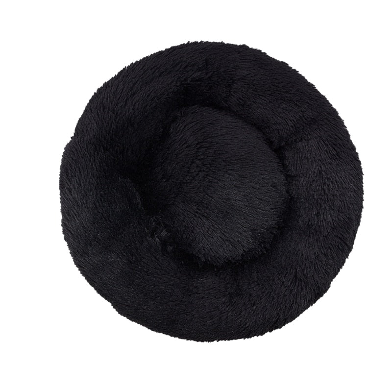 LuxuryPuff- Cama para cachorro e gato ultra macia Preto