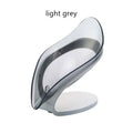 Suction Cup Soap Dish Box For Bathroom Shower Soap Holder with Drain Portable Leaf Shape Toilet Laundry Soap Rack Tray For Basin
