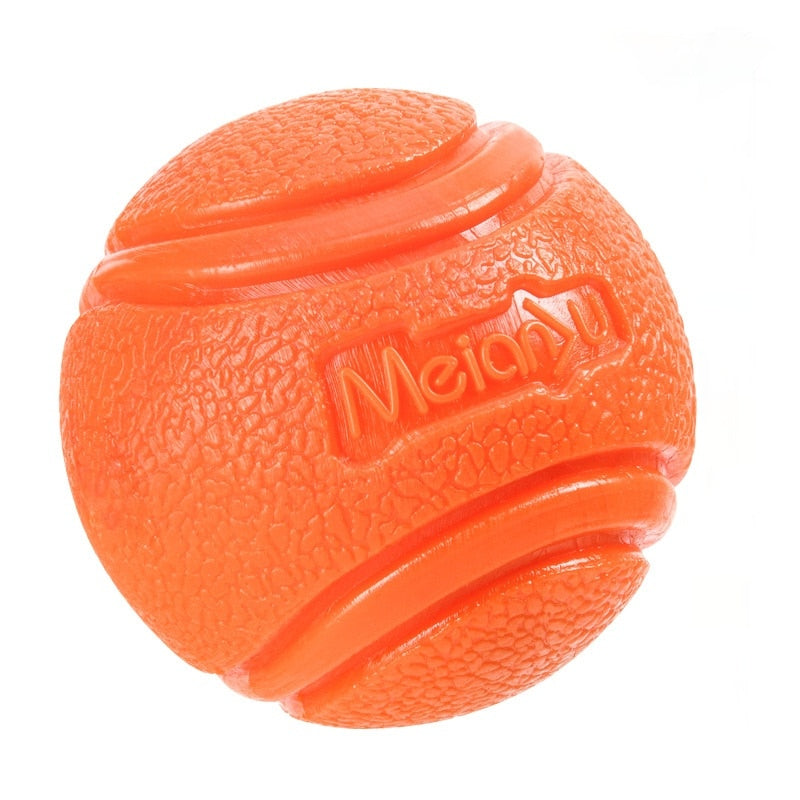 SolidBall - Bolinha maciça indestrutível para cachorros Laranja - 6cm