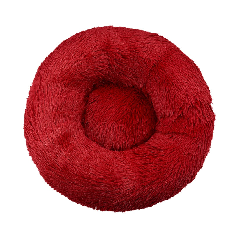 LuxuryPuff- Cama para cachorro e gato ultra macia Vinho