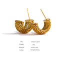 Yhpup Stainless Steel Unusual Earrings Statement Metal Golden Geometric Women Stud Charm Jewelry украшения бижутерия Gala Gift