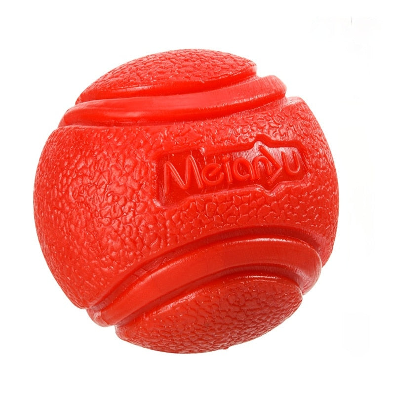 SolidBall - Bolinha maciça indestrutível para cachorros Vermelho - 6cm