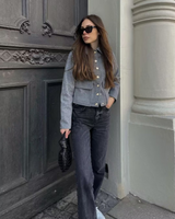 Jaqueta Curta Feminina Beckham Em algodão | Faetton &Co.