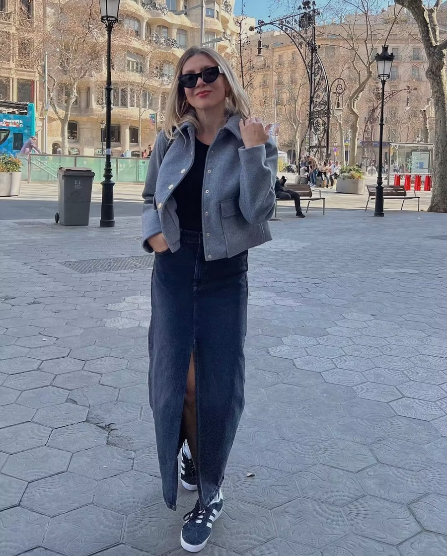 Jaqueta Curta Feminina Beckham Em algodão | Faetton &Co.
