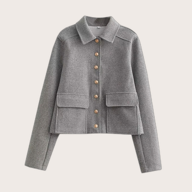 Jaqueta Curta Feminina Beckham Em algodão | Faetton &Co.