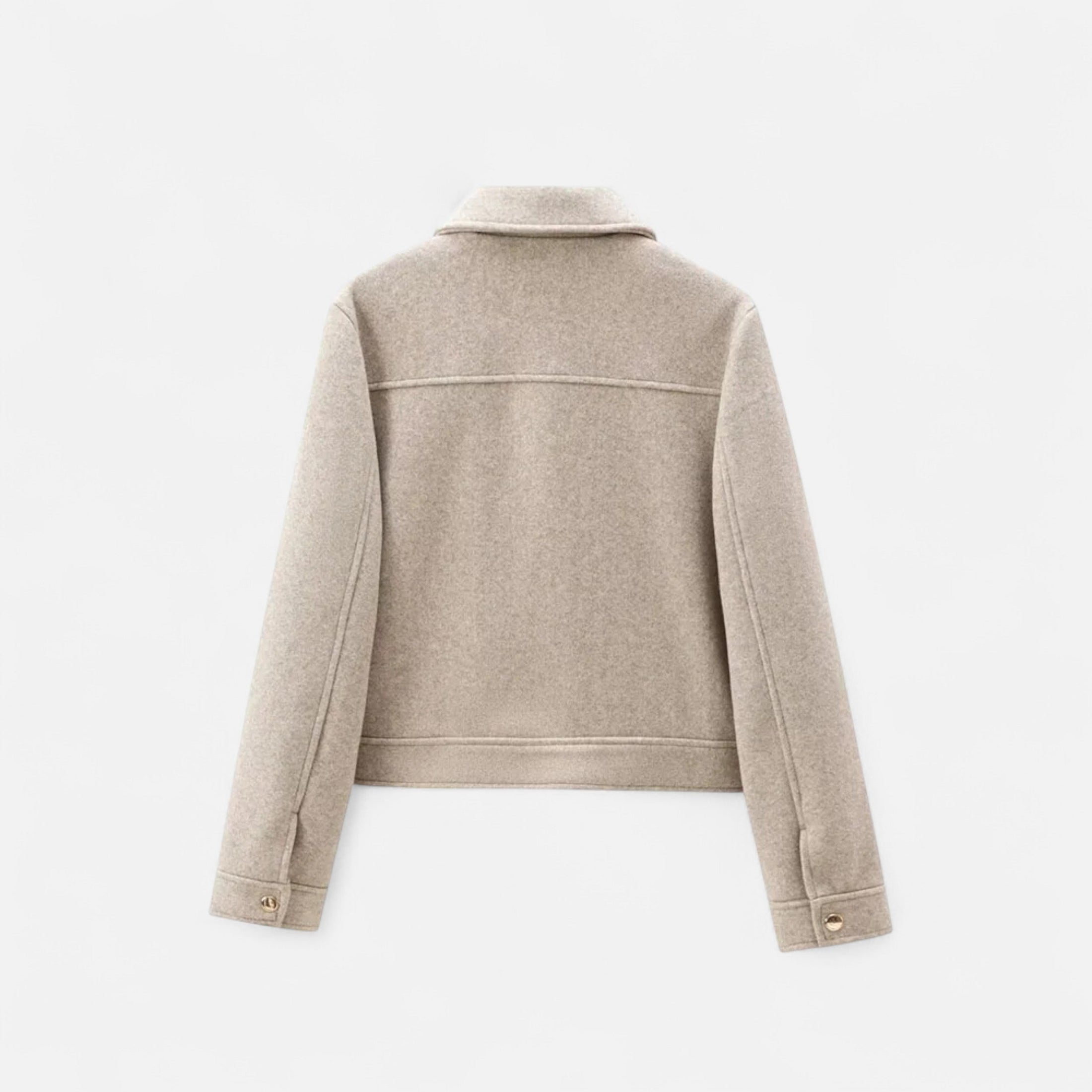 Jaqueta Elegante de Inverno com Zíper para Mulheres
