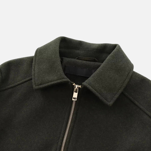 Jaqueta Elegante de Inverno com Zíper para Mulheres