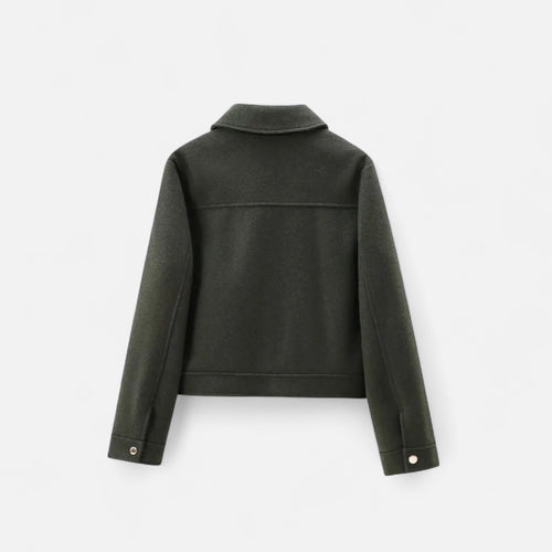 Jaqueta Elegante de Inverno com Zíper para Mulheres