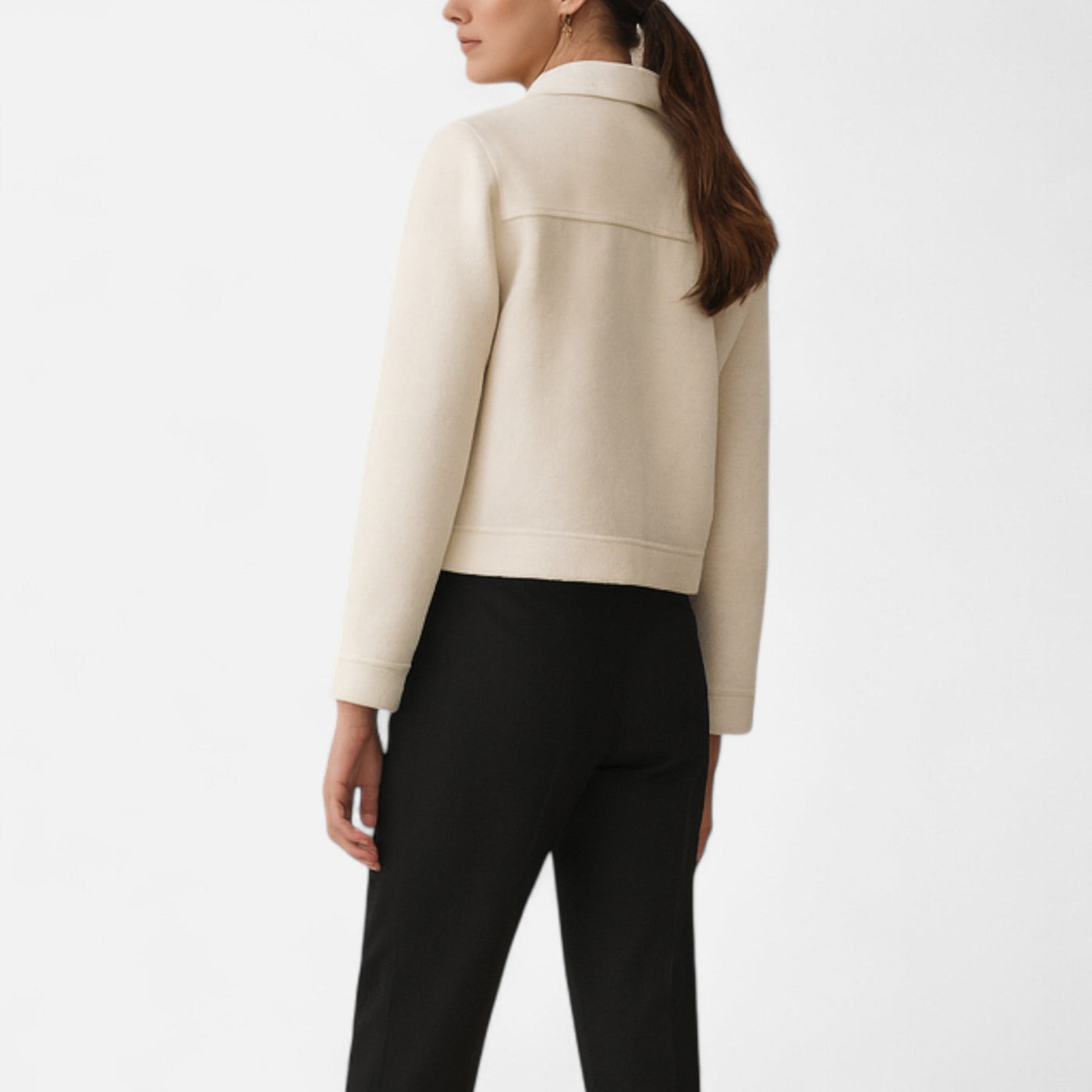 Jaqueta Elegante de Inverno com Zíper para Mulheres