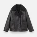 Jaqueta Feminina de Fleece Heritage Preto