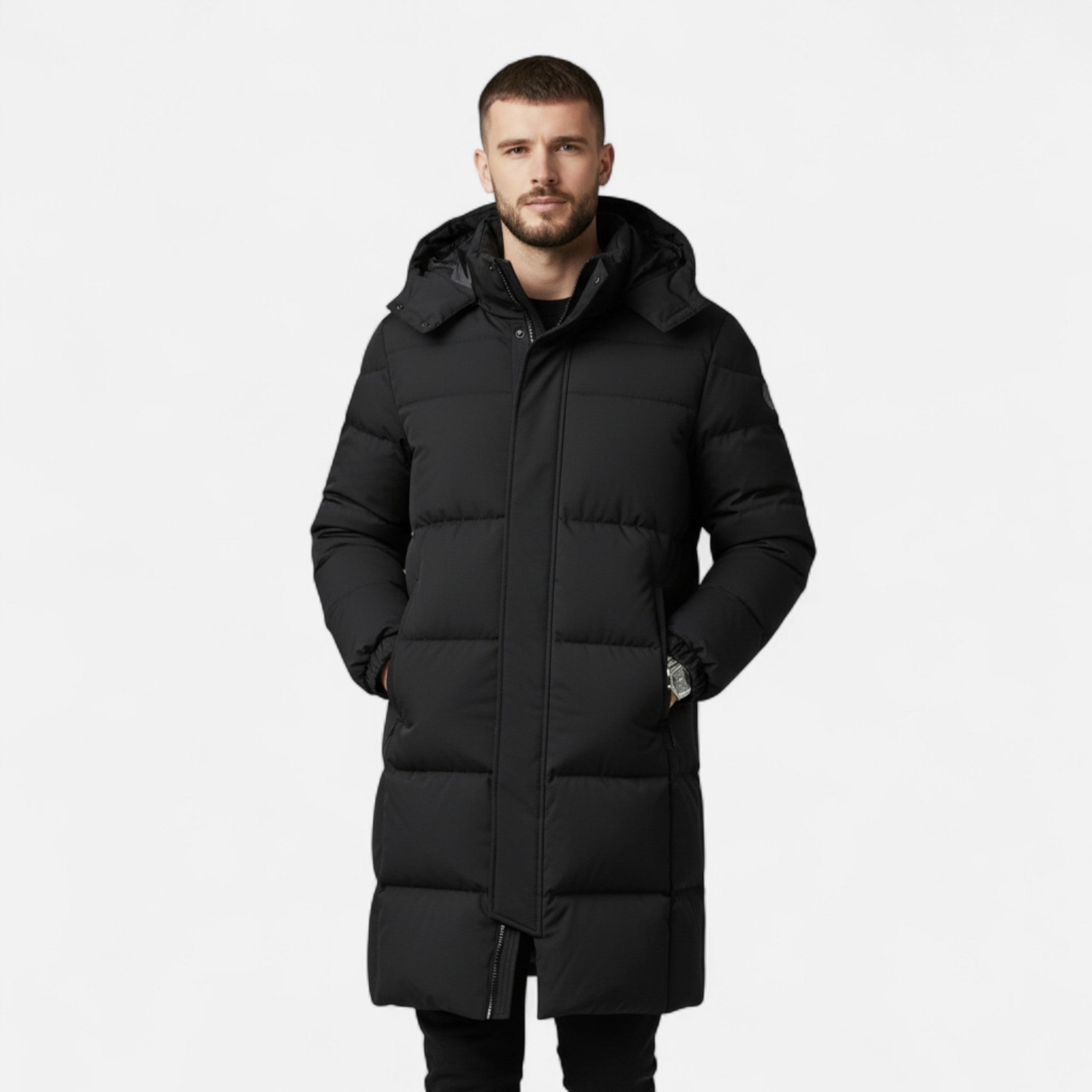 Jaqueta Puff Longa Unissex de Algodão