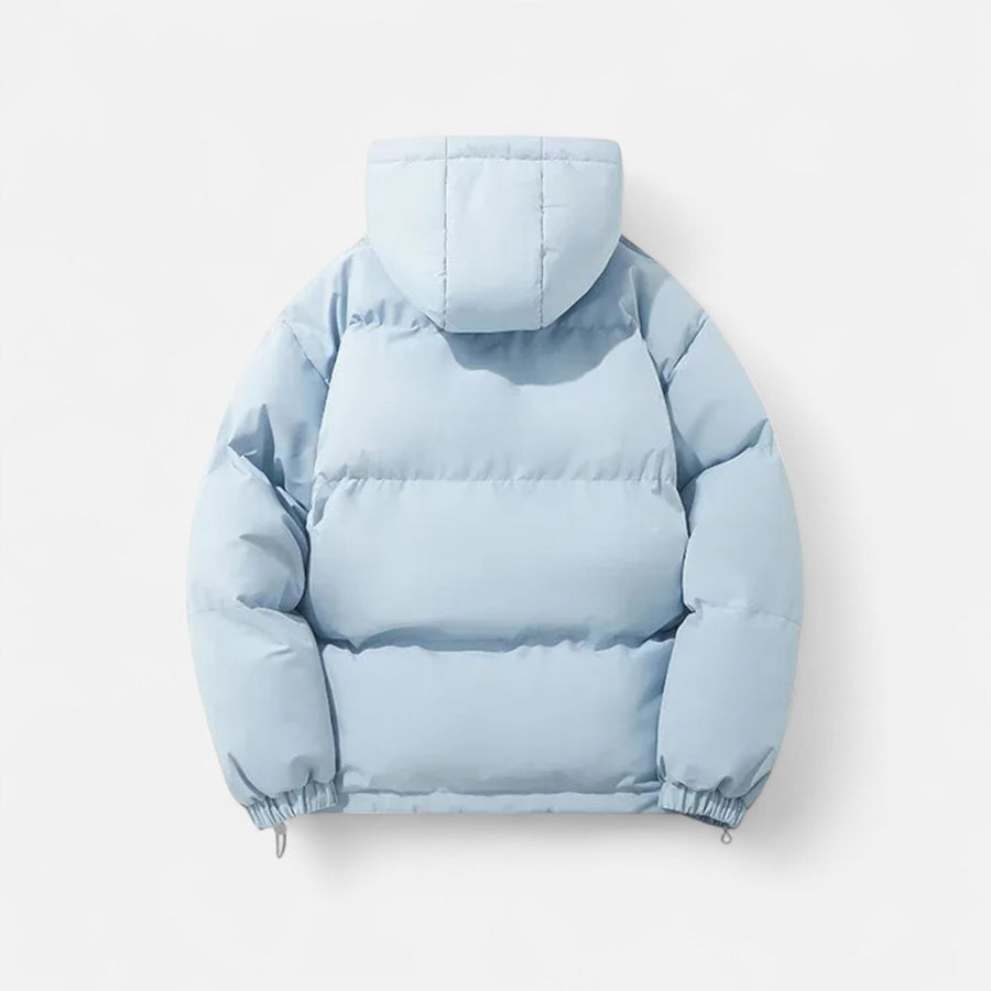 Jaqueta Puffer Unissex de Algodão com Capuz