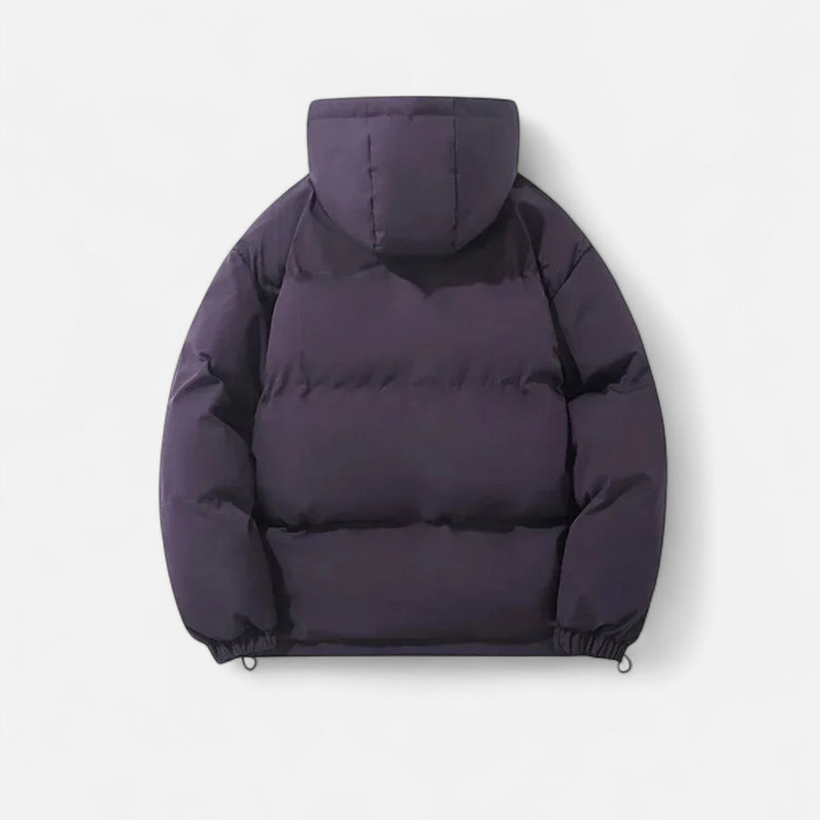 Jaqueta Puffer Unissex de Algodão com Capuz