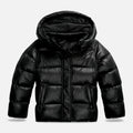 Jaqueta de Inverno Retro com Capuz para Mulheres - Estilo Elegante e Confortável Preto