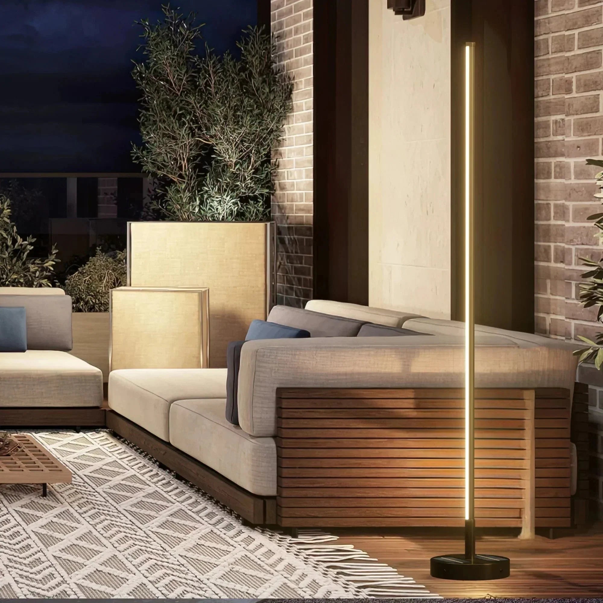 Luminária Externa Solar Contemporânea