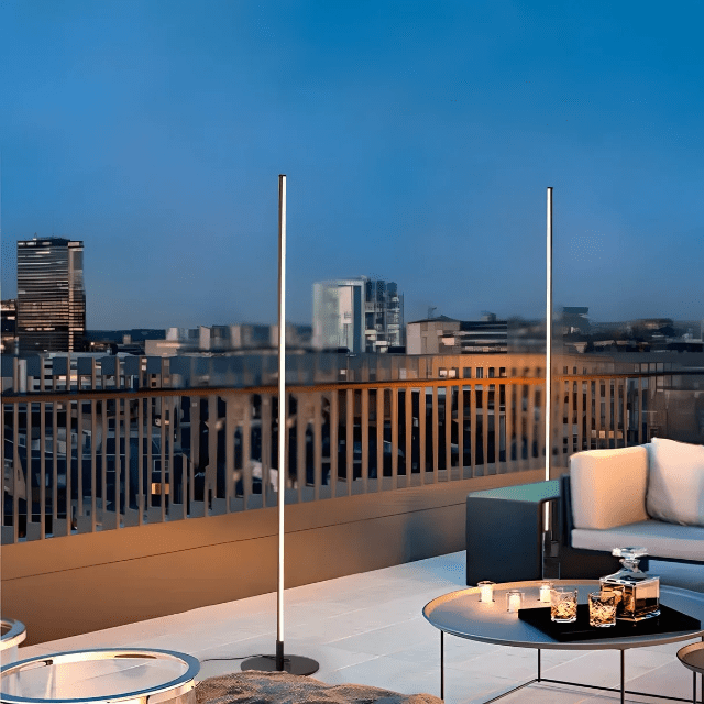 Luminária Externa Solar Contemporânea