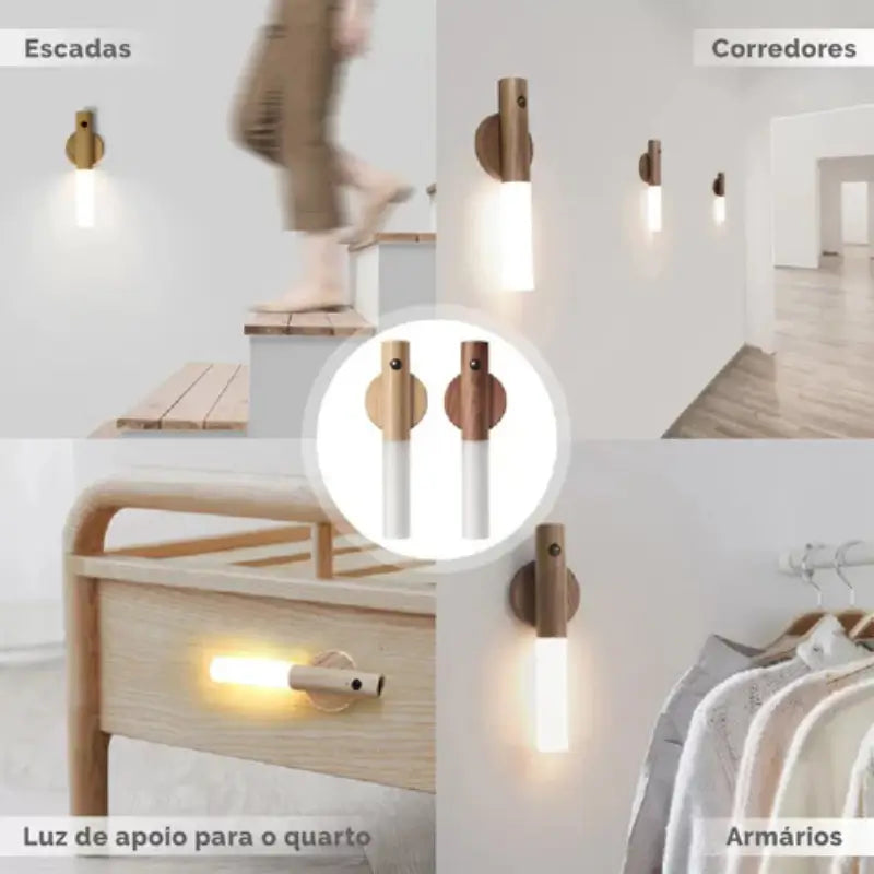 Luminária Inteligente de Parede com Sensor de Movimento