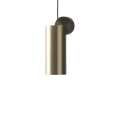 Luminária Pendente Cilíndrica Dourada