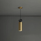 Luminária Pendente Cilíndrica Dourada