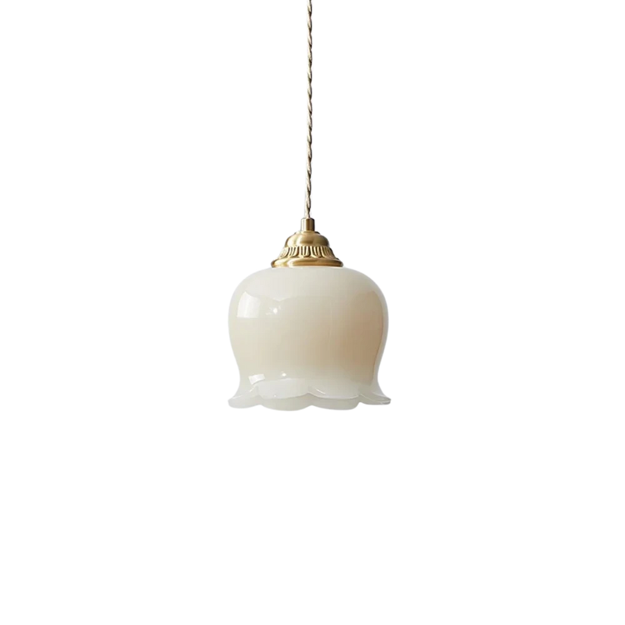 Luminária Pendente Cloche Opalina