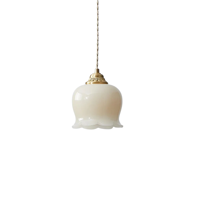 Luminária Pendente Cloche Opalina