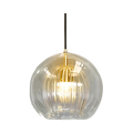 Luminária Pendente Esférica Brilhante Hailie ø25cm